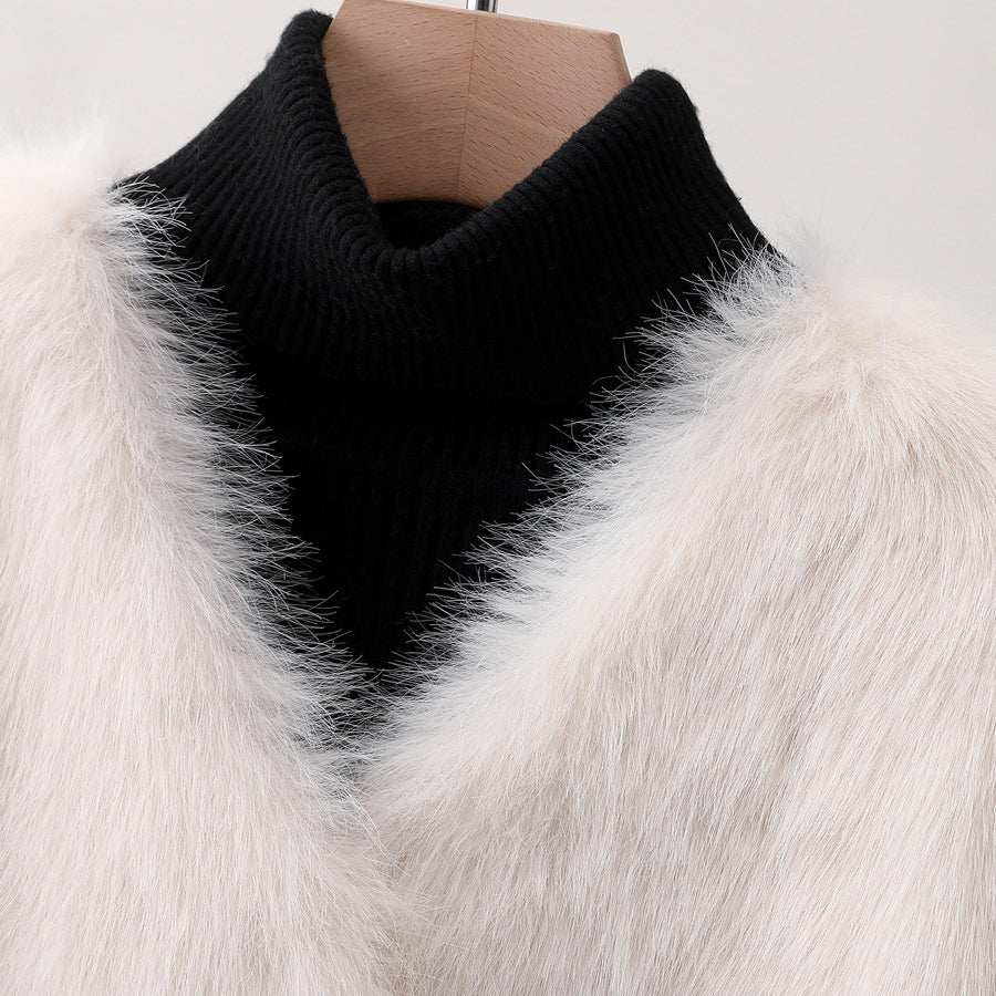 Olivia Klein Pearly Plush Coat