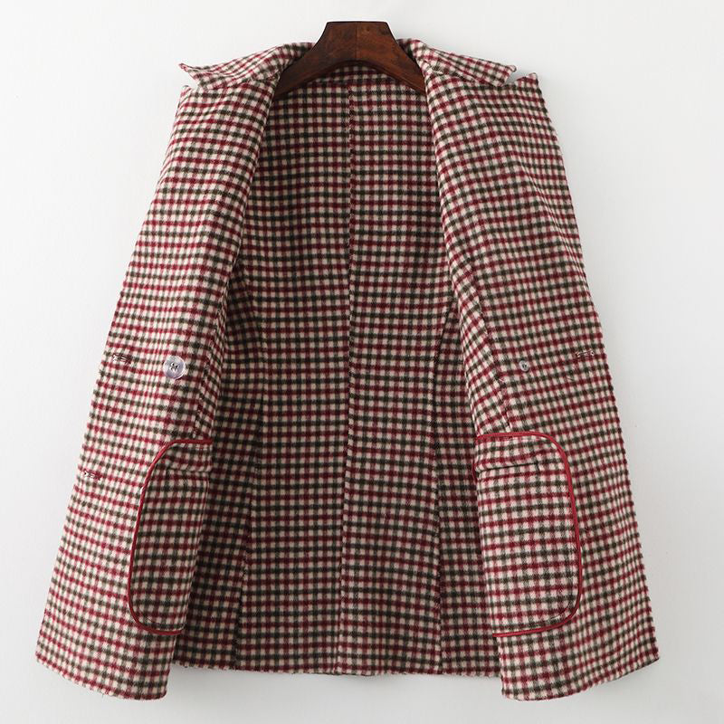 Olivia Klein Premium Plaid Coat