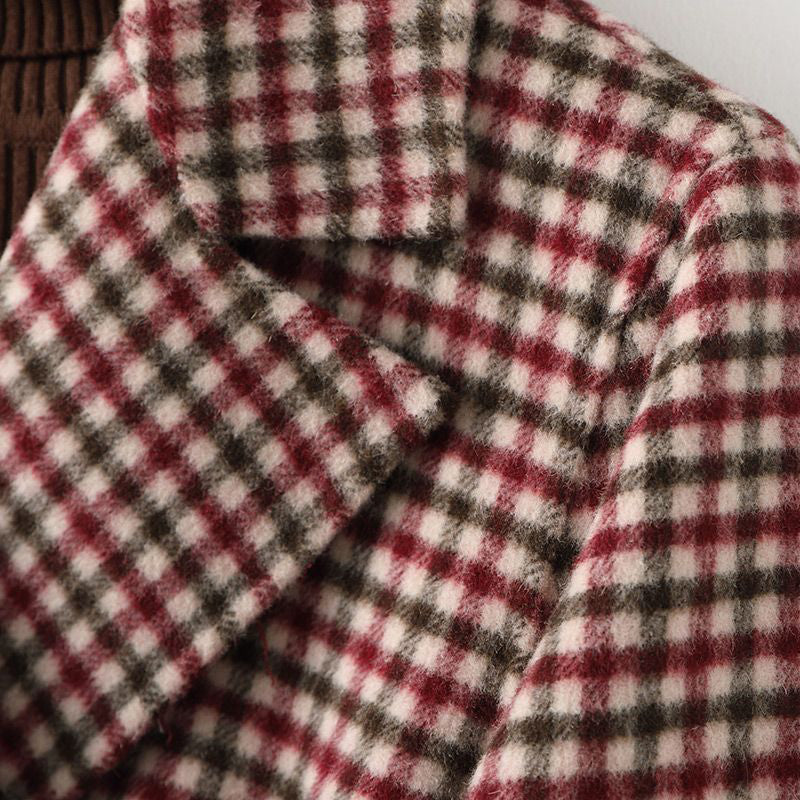 Olivia Klein Premium Plaid Coat