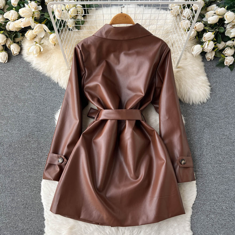 Olivia Klein Queen's Leather Coat