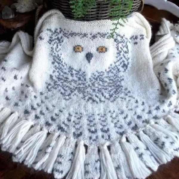 Olivia Klein Retro Owl Scarf