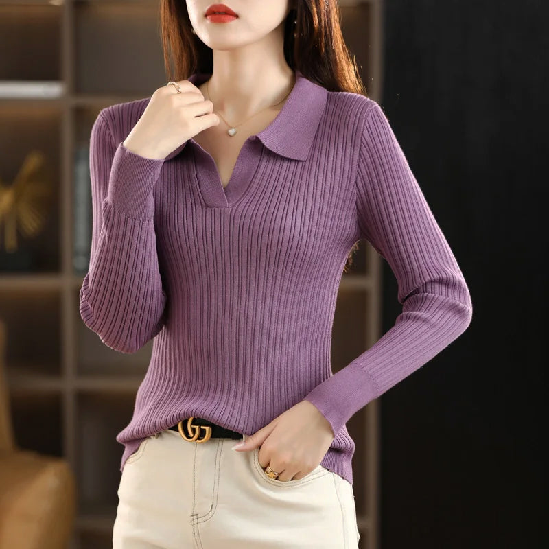 Olivia Klein Woolen Polo Shirt