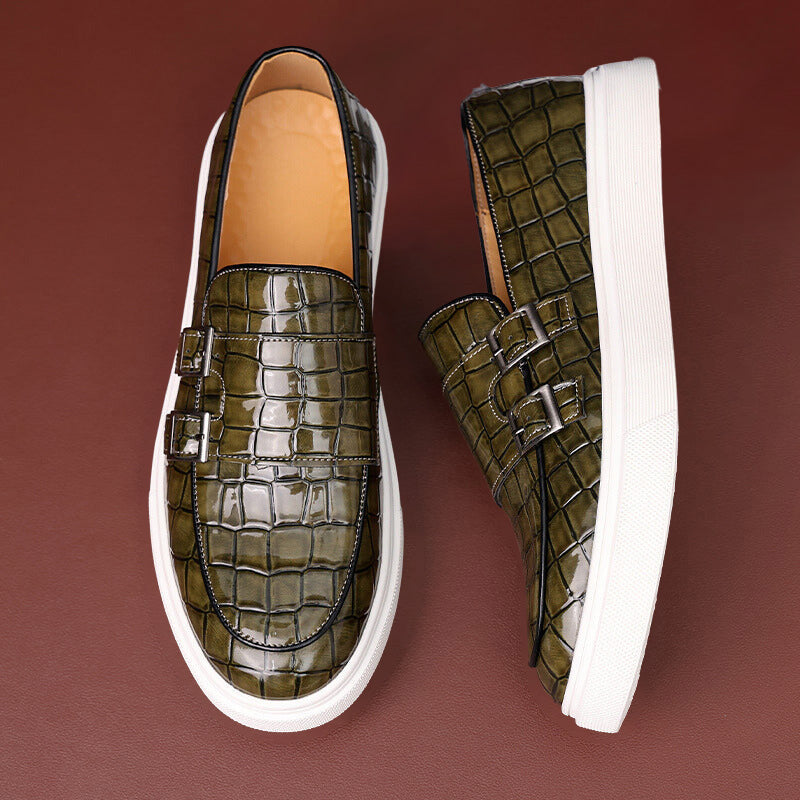 Plaza Chic Checkered Glossy Sneakers