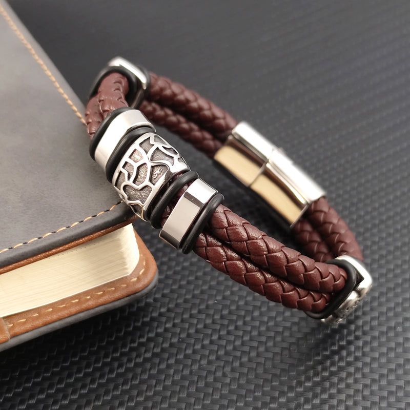 Seaside Serenity Leather Bracelet