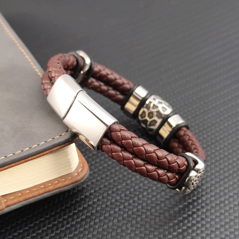 Seaside Serenity Leather Bracelet