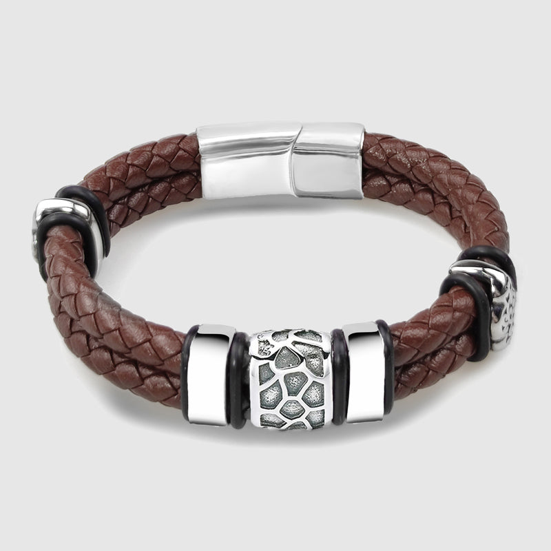 Seaside Serenity Leather Bracelet