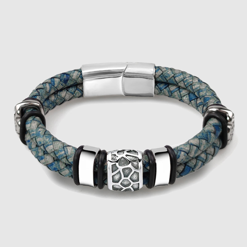 Seaside Serenity Leather Bracelet