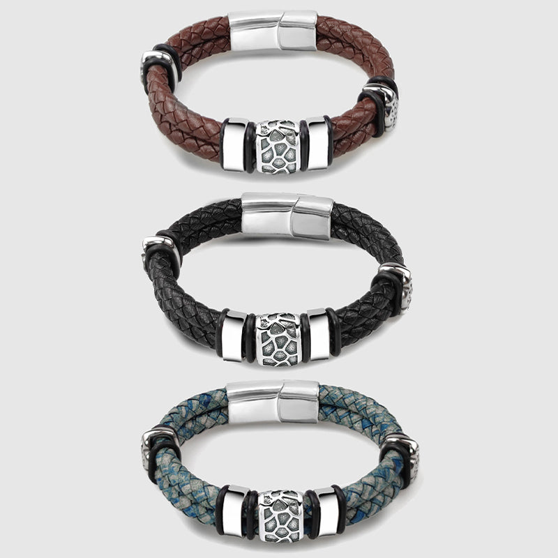 Seaside Serenity Leather Bracelet