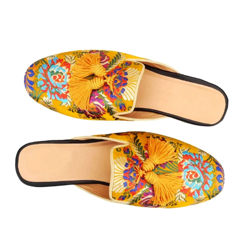 Venice Flamboyant Flat Mules