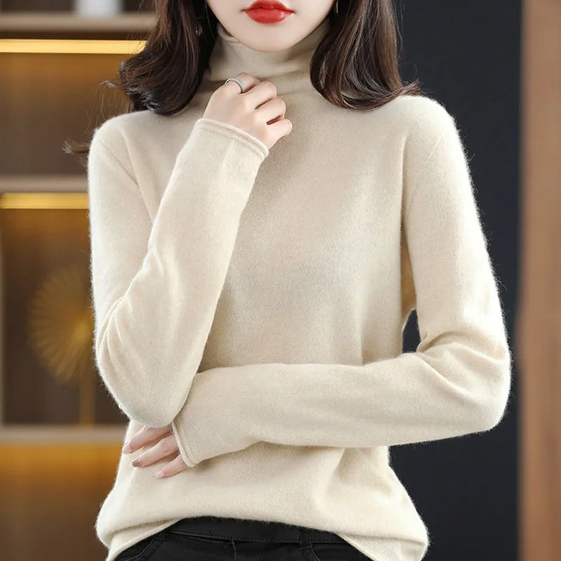 Zoe Knitted Turtleneck Pullover