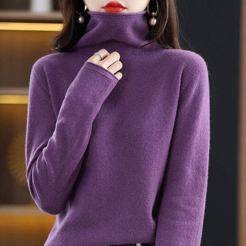 Zoe Knitted Turtleneck Pullover